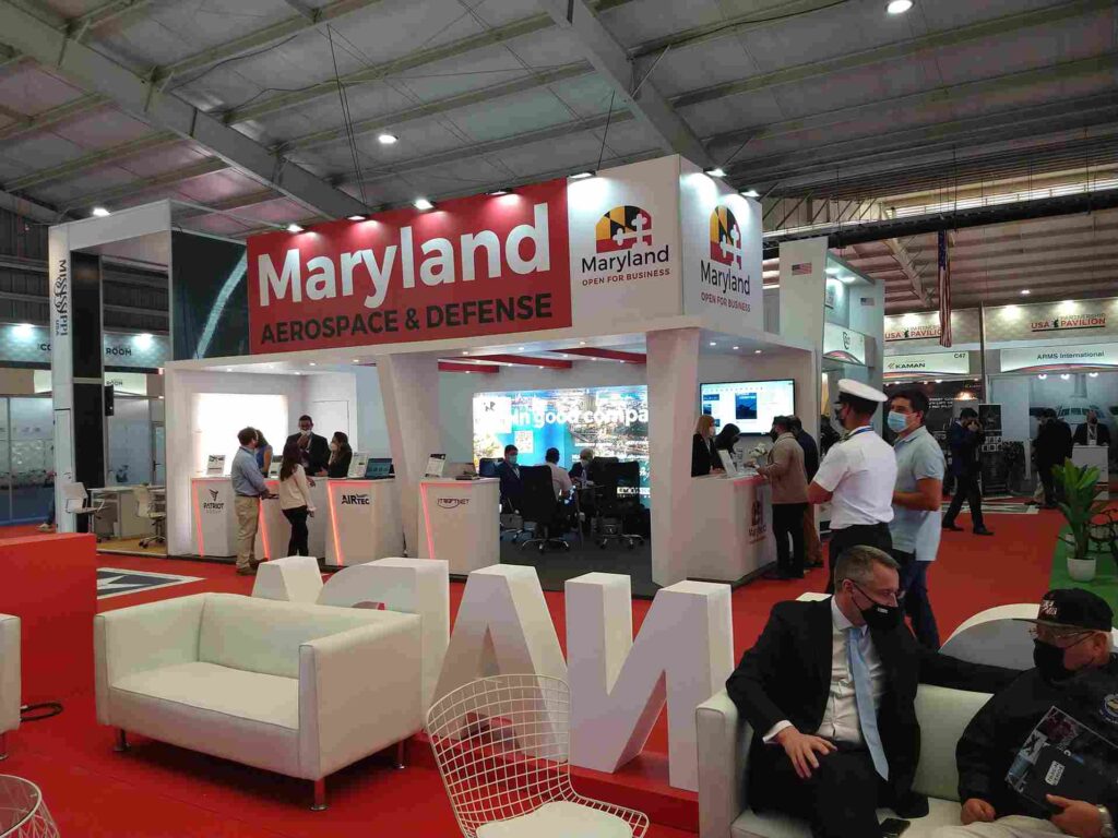 stand Maryland para feria de empresas